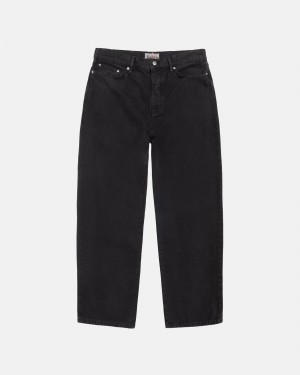 Blugi Stussy Big Ol' Washed Panza Negrii | 41362-DGQU