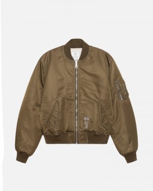 Geaca Stussy Built Reversible Bomber Maro | 49735-EUNP