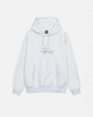 Hanorac cu Gluga Stussy Basic Applique Gri | 36972-EASJ