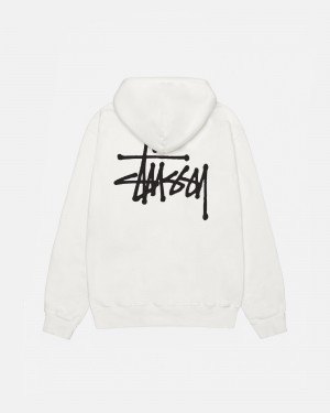 Hanorac cu Gluga Stussy Basic Pigment Dyed Bej | 65794-NPJS