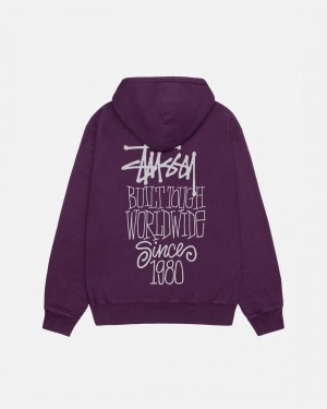 Hanorac cu Gluga Stussy Built Tough Violet | 80213-ESUT