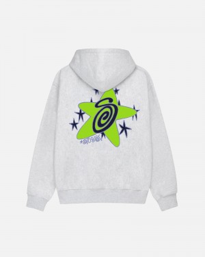 Hanorac cu Gluga Stussy Galaxy Gri | 54219-ZIYW