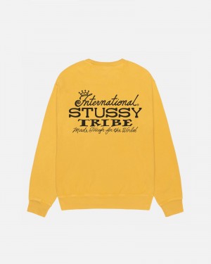 Hanorace Stussy Ist Crew Pigment Dyed Portocalii | 71624-TUYO