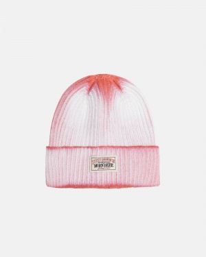 Palarie Stussy Cuff Beanie Workgear Spray Portocalii | 83605-GITW