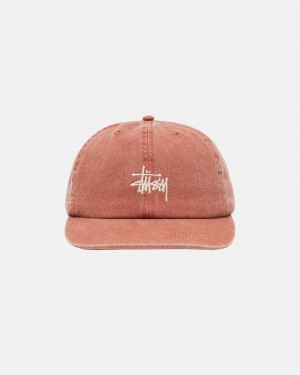 Palarie Stussy Low Pro Basic Washed Strapback Maro | 12435-QFAH