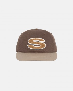 Palarie Stussy Low Pro Chenille S Snapback Maro | 08174-BUFY