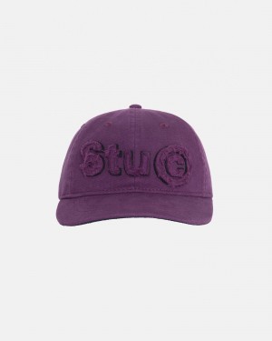 Palarie Stussy Low Pro Copyright Applique Strapback Violet | 94385-IGCR