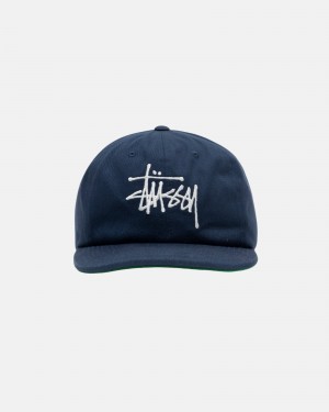 Palarie Stussy Mid-High-Depth Basic Strapback Bleumarin | 25701-DTJK