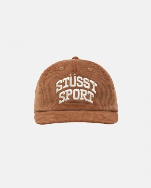 Palarie Stussy Mid-High-Depth Sport Arch Strapback Maro | 59281-DTQX