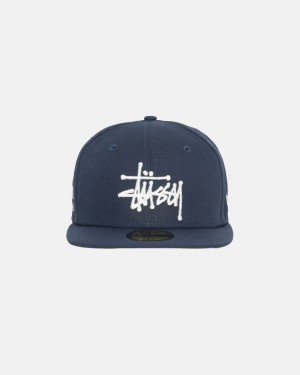 Palarie Stussy New Era 59fifty Authentic Bleumarin | 97642-PTBY