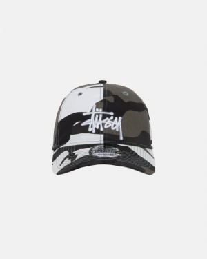 Palarie Stussy New Era 9twenty Basic Strapback Albi Camuflaj | 56871-BYRV