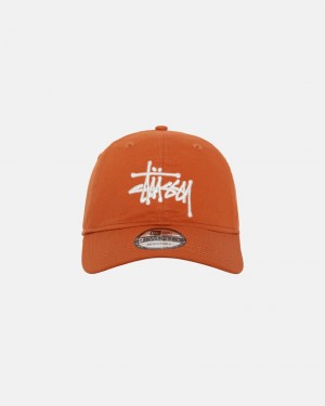 Palarie Stussy New Era 9twenty Basic Strapback Portocalii | 91682-BSDL