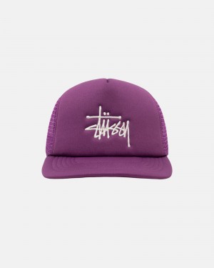 Palarie Stussy Trucker Big Basic Snapback Violet | 47692-WZUG