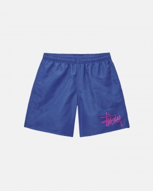 Pantaloni Scurti Stussy Mesh Big Basic Albastru Regal | 43712-MYDO