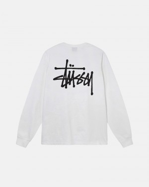 Tricouri Stussy Basic Albi | 87320-TWCA