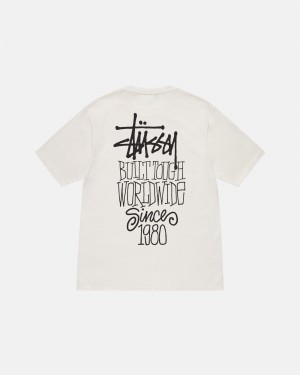 Tricouri Stussy Built Tough Bej | 75382-PFCA