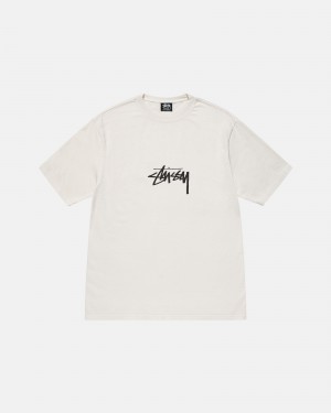 Tricouri Stussy Small Stock Pigment Dyed Bej | 60375-CKOQ