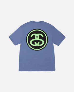 Tricouri Stussy Ss-Link Albastri | 64718-ZKAY