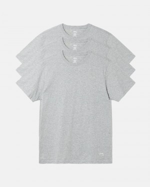 Tricouri Stussy Stussy Undershirts Gri | 76518-MEBS