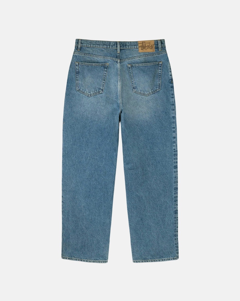 Blugi Stussy Big Ol' Denim Albastri | 63908-QWDY