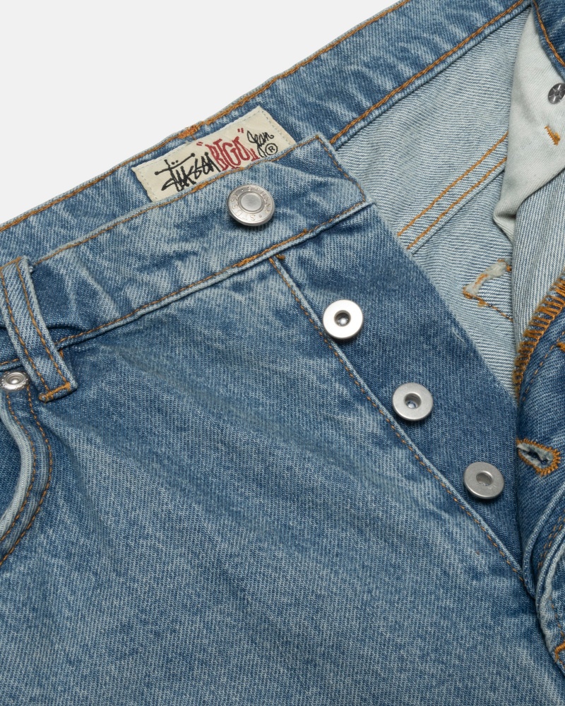 Blugi Stussy Big Ol' Denim Albastri | 63908-QWDY