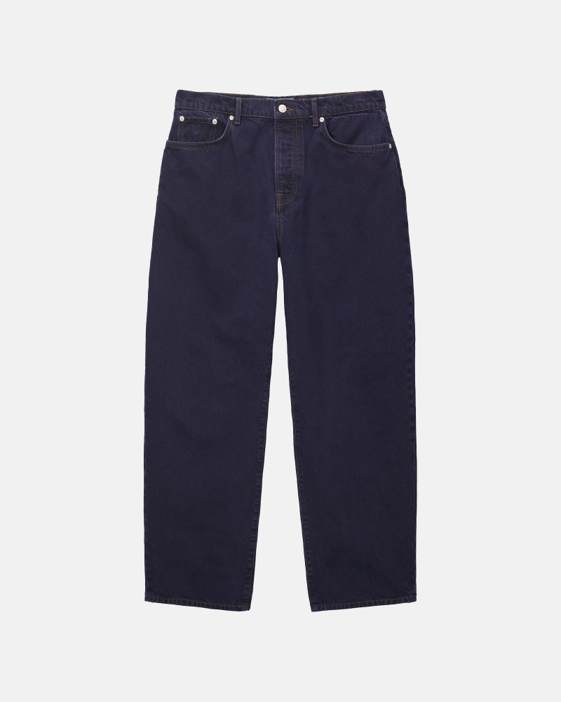 Blugi Stussy Big Ol\' Denim Bleumarin | 08423-DTOH