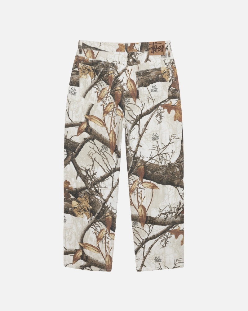 Blugi Stussy Big Ol' Realtree Edge Albi | 29365-OAJQ