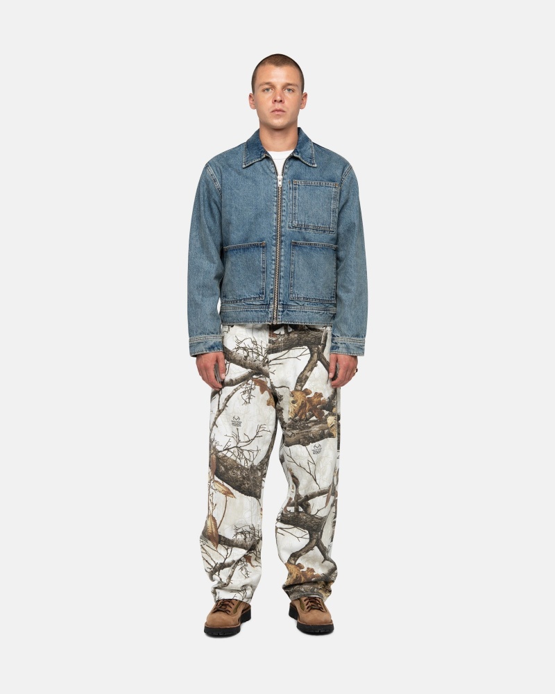 Blugi Stussy Big Ol' Realtree Edge Albi | 29365-OAJQ