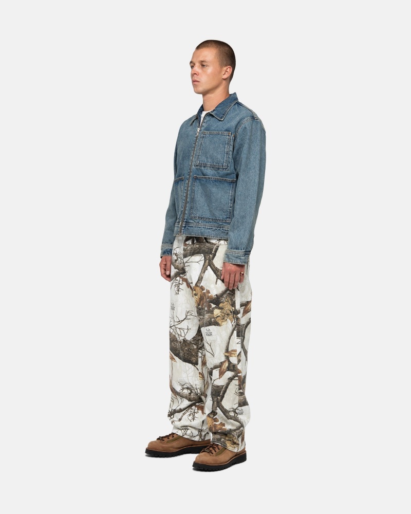 Blugi Stussy Big Ol' Realtree Edge Albi | 29365-OAJQ