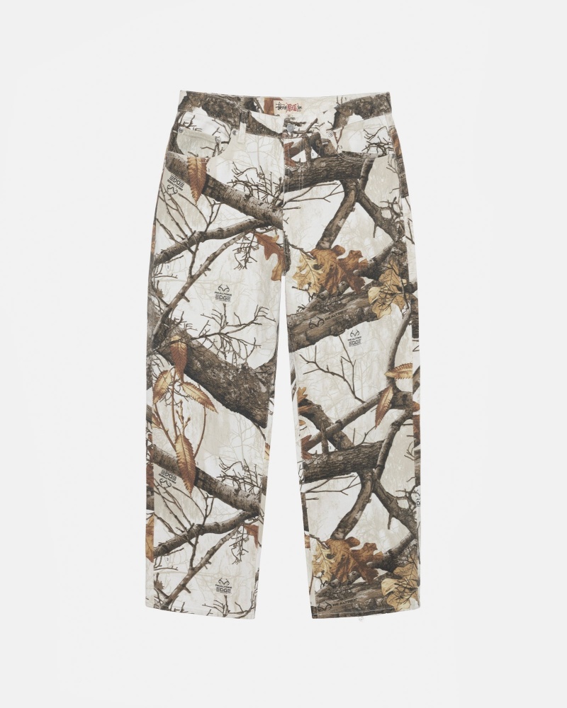 Blugi Stussy Big Ol\' Realtree Edge Albi | 29365-OAJQ