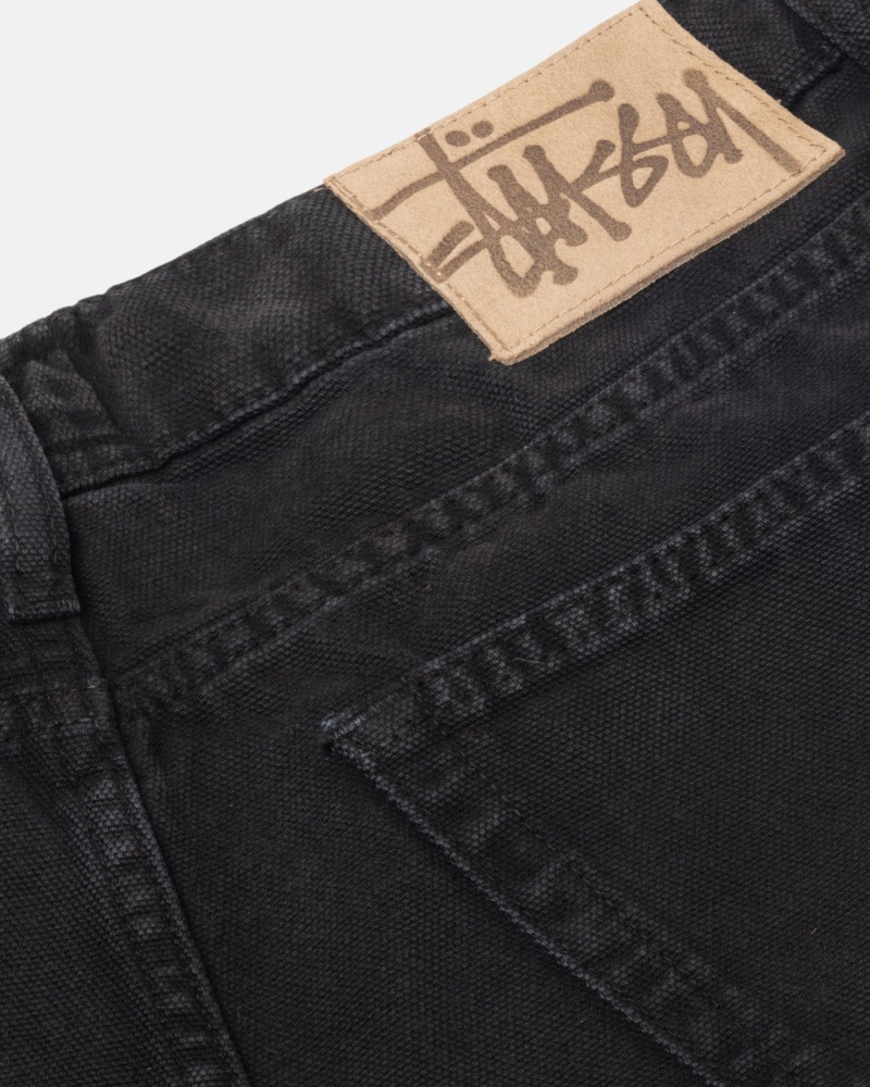 Blugi Stussy Big Ol' Washed Panza Negrii | 04193-EAVN