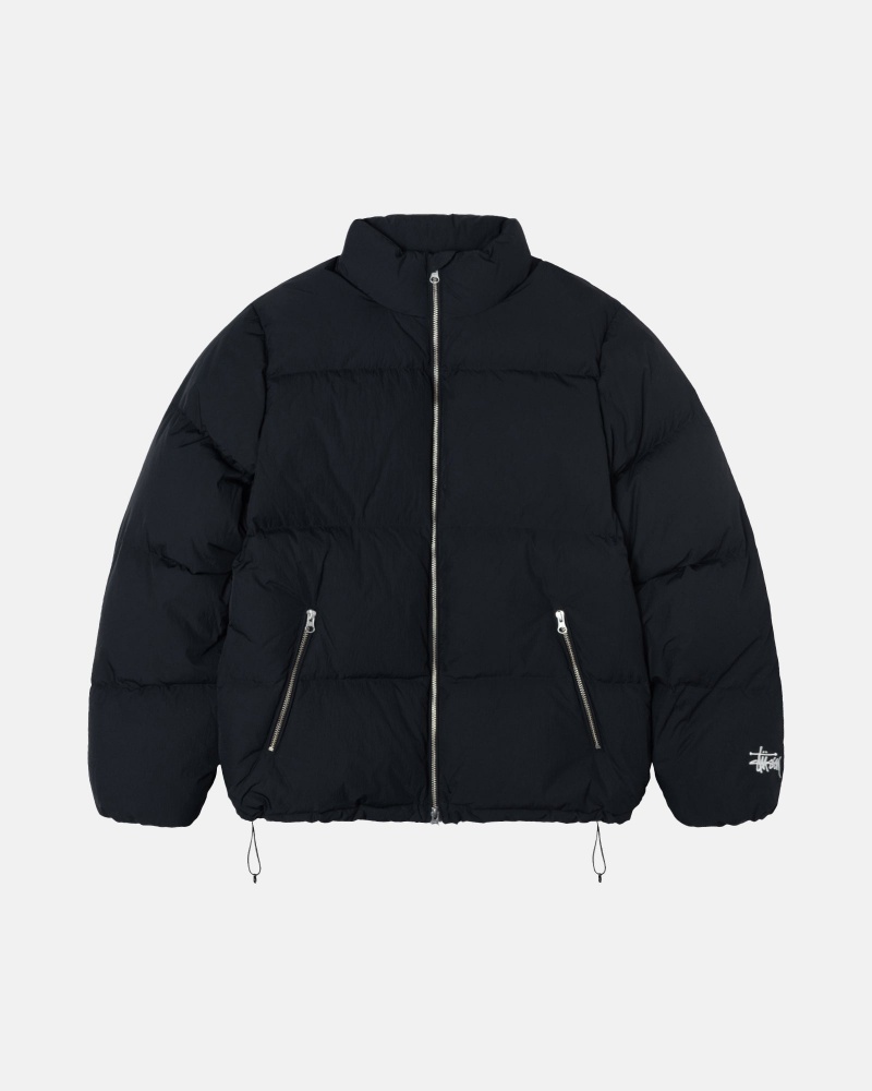 Geaca Puf Stussy Puffer Nailon Negrii | 98013-LIXY