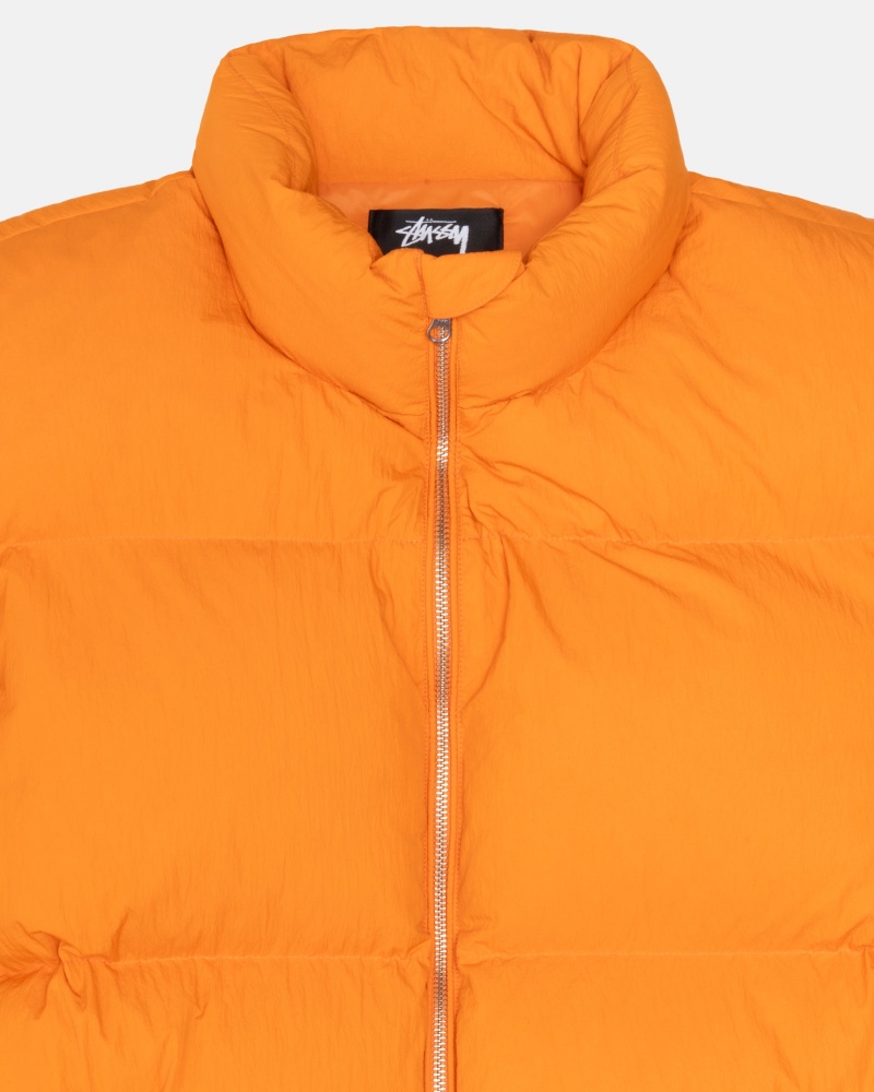 Geaca Puf Stussy Puffer Nailon Portocalii | 23701-ENQL