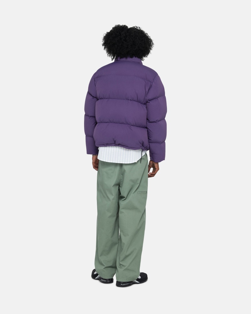 Geaca Puf Stussy Puffer Nailon Violet | 39258-ADYU