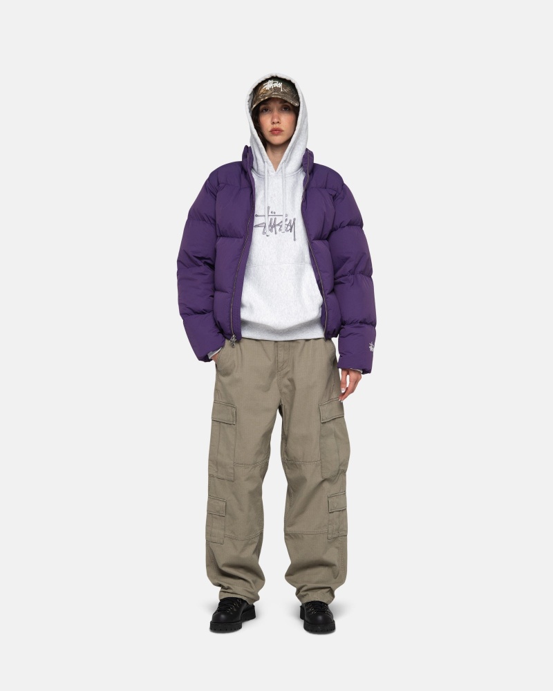 Geaca Puf Stussy Puffer Nailon Violet | 39258-ADYU