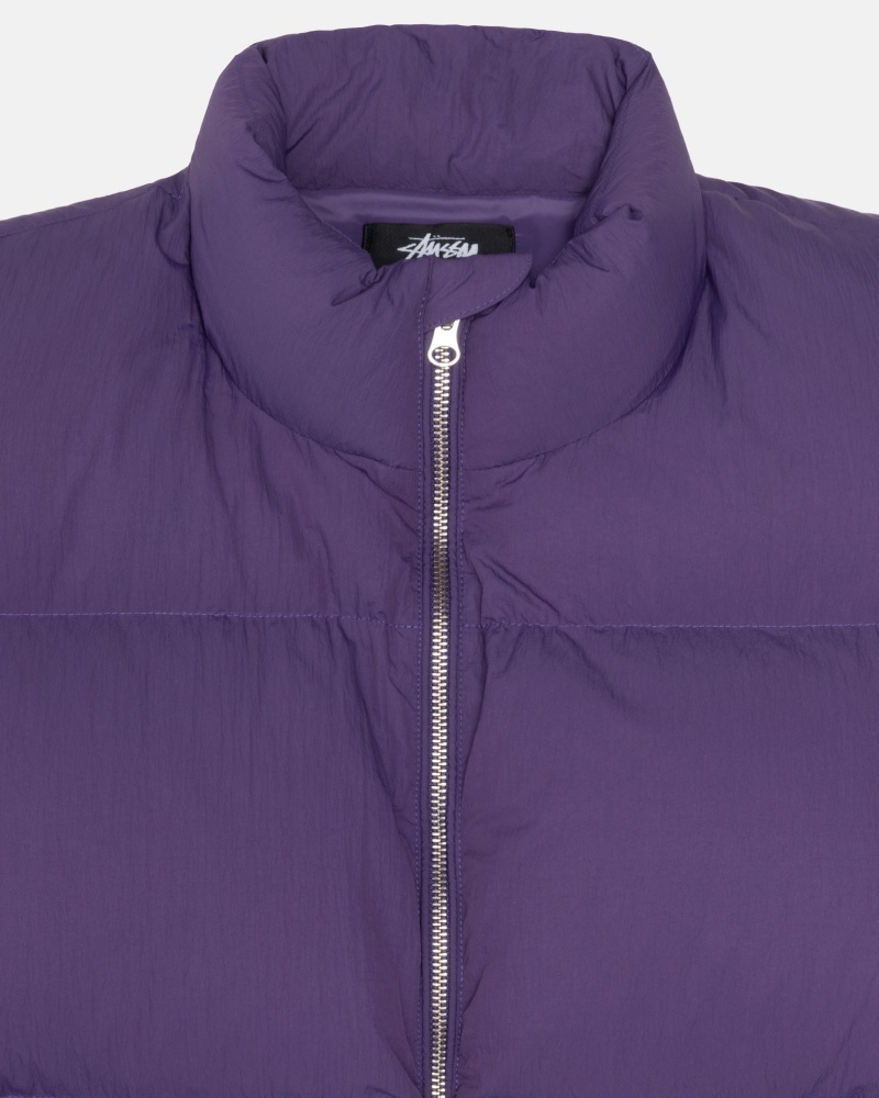 Geaca Puf Stussy Puffer Nailon Violet | 39258-ADYU