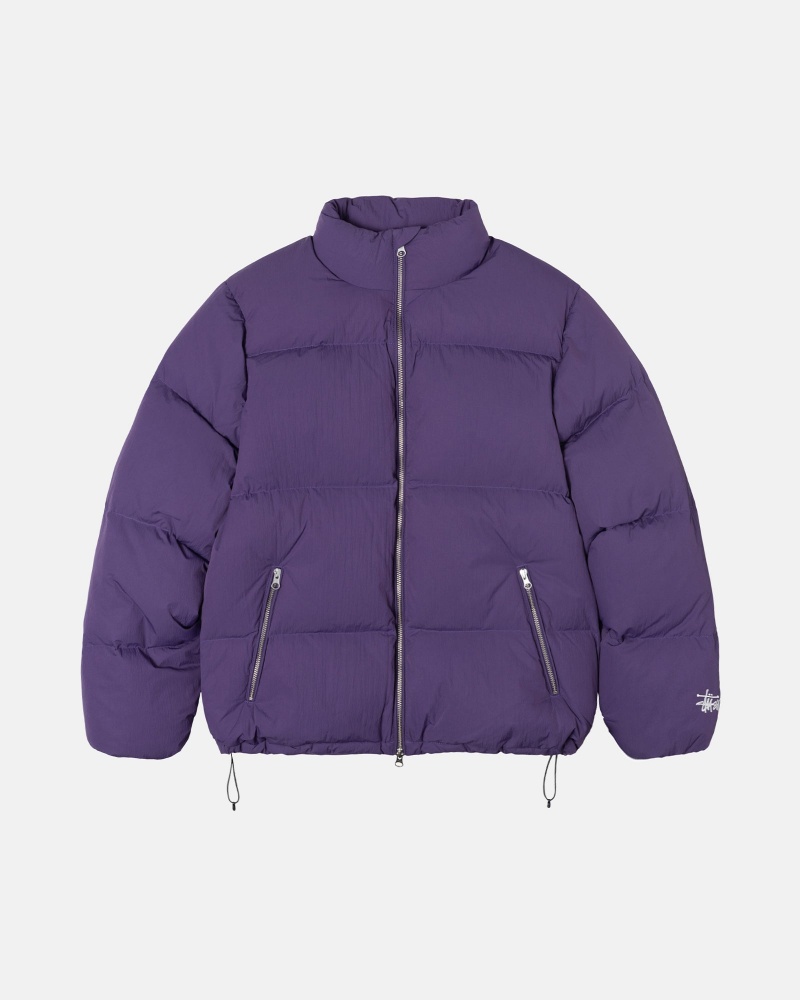 Geaca Puf Stussy Puffer Nailon Violet | 39258-ADYU