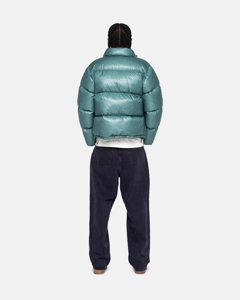 Geaca Puf Stussy Puffer Parachute Ripstop Albastri | 76539-BMFT