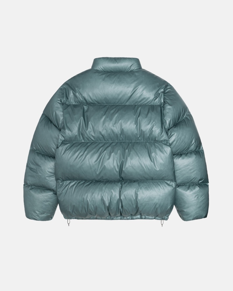 Geaca Puf Stussy Puffer Parachute Ripstop Albastri | 76539-BMFT