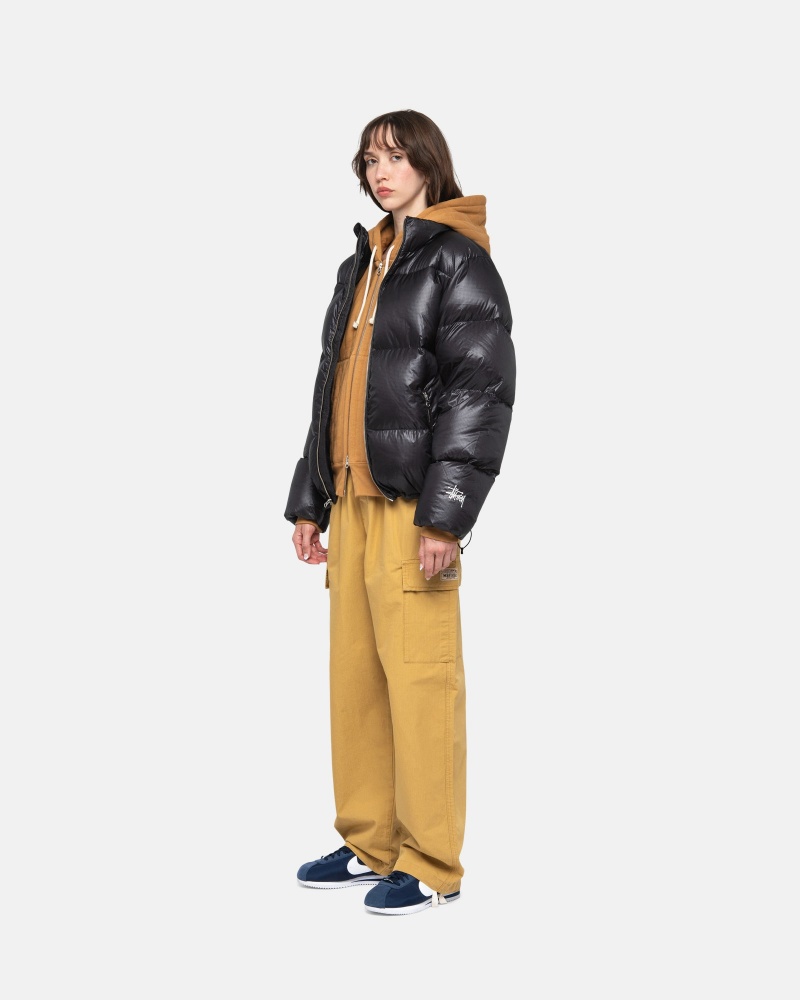 Geaca Puf Stussy Puffer Parachute Ripstop Gri | 18026-DLNP