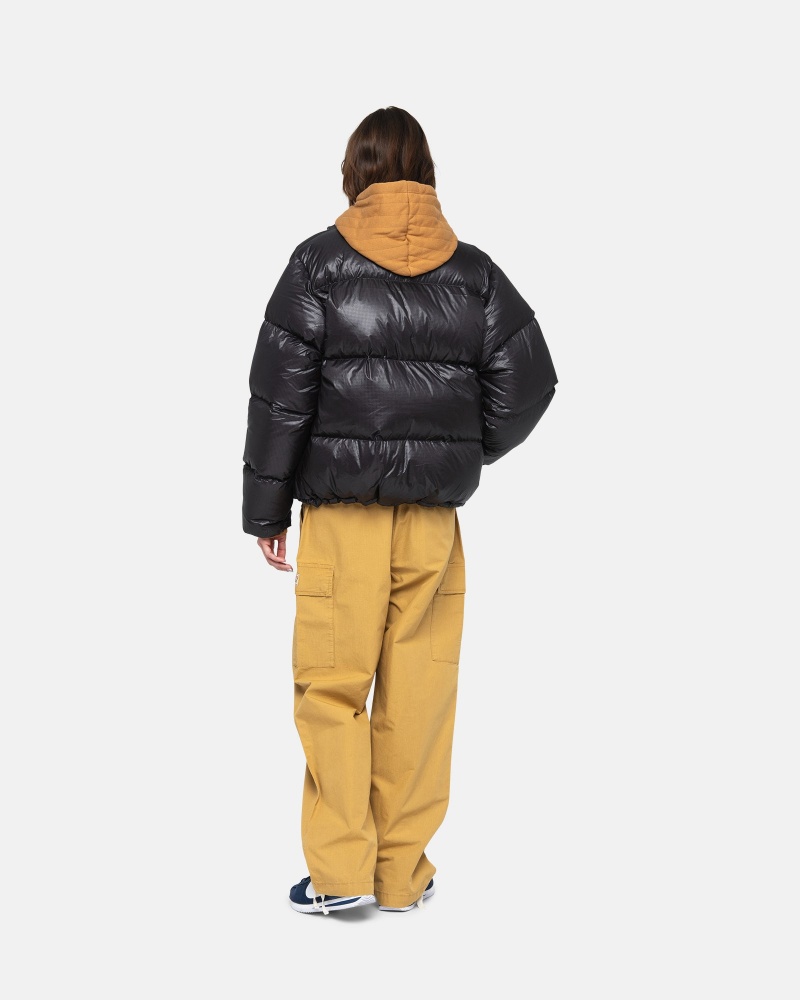 Geaca Puf Stussy Puffer Parachute Ripstop Gri | 18026-DLNP