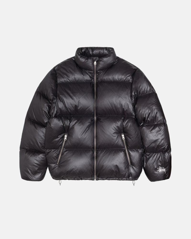 Geaca Puf Stussy Puffer Parachute Ripstop Gri | 18026-DLNP