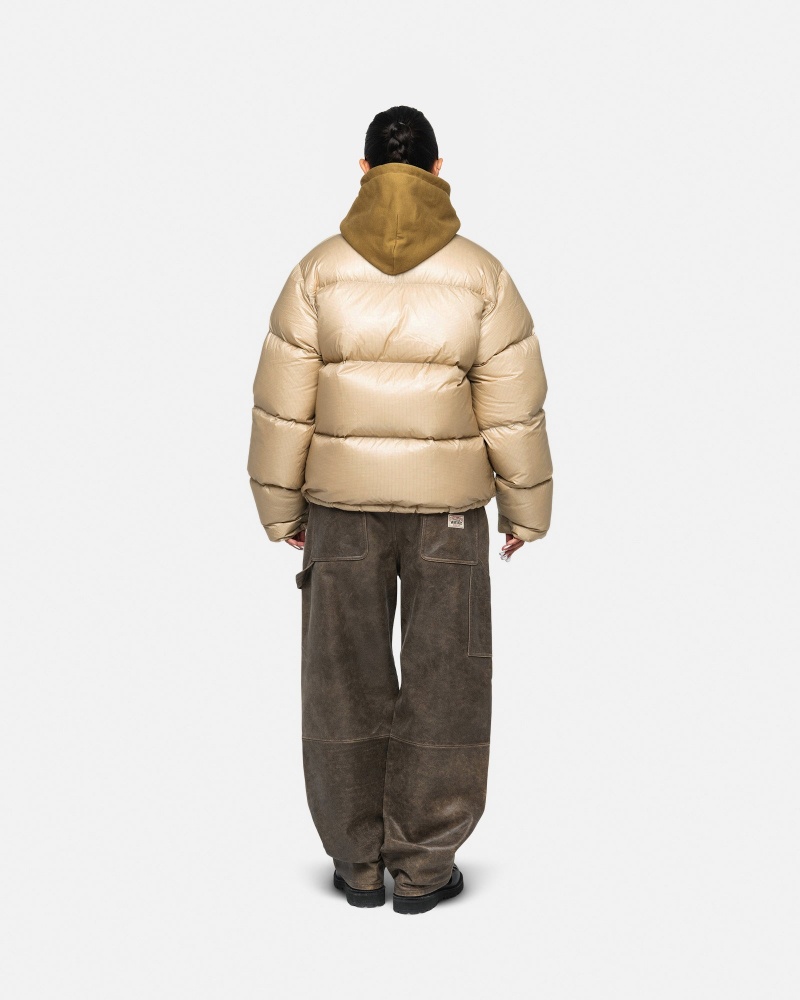 Geaca Puf Stussy Puffer Parachute Ripstop Aurii | 17053-CNZD