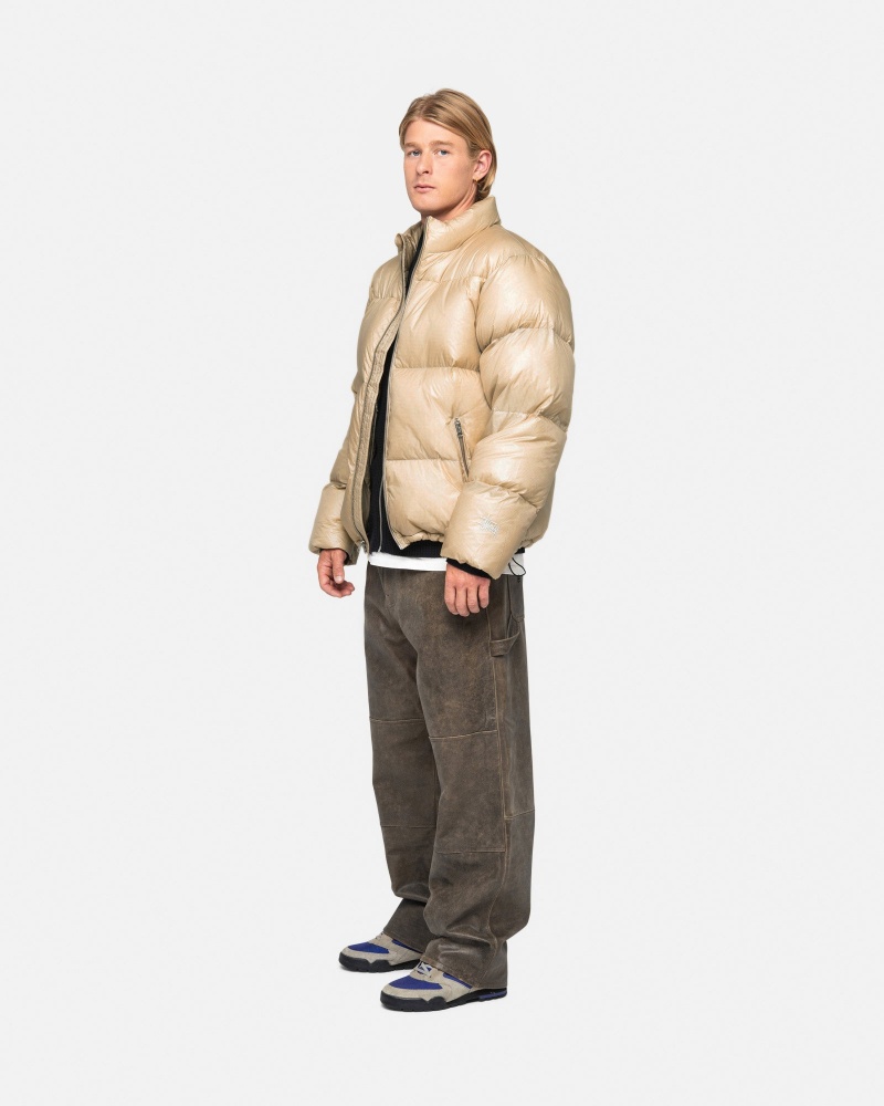 Geaca Puf Stussy Puffer Parachute Ripstop Aurii | 17053-CNZD