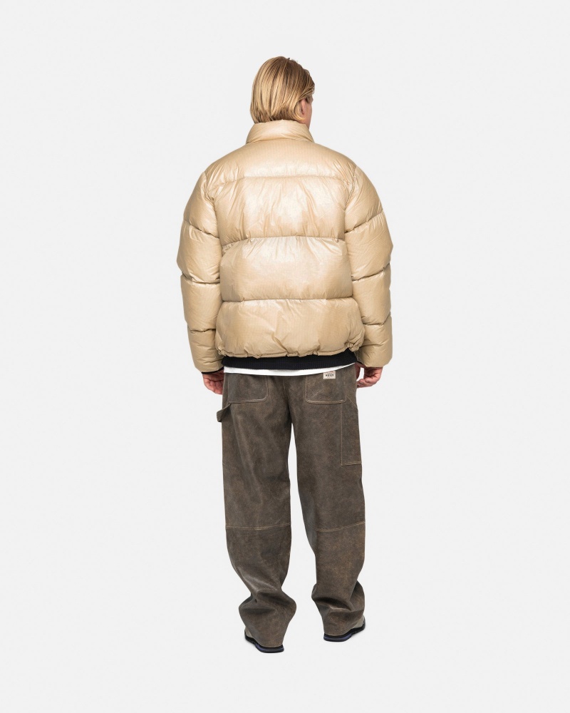 Geaca Puf Stussy Puffer Parachute Ripstop Aurii | 17053-CNZD