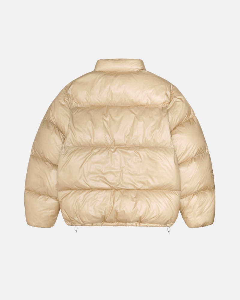 Geaca Puf Stussy Puffer Parachute Ripstop Aurii | 17053-CNZD