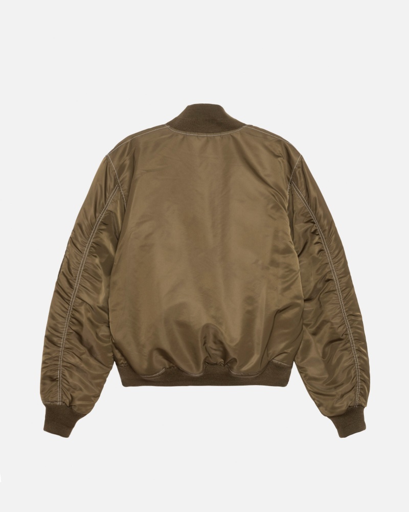 Geaca Stussy Built Reversible Bomber Maro | 49735-EUNP