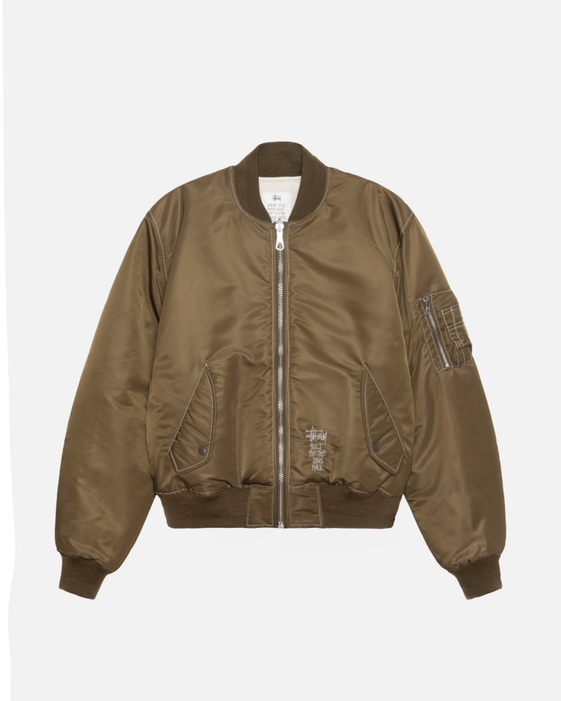 Geaca Stussy Built Reversible Bomber Maro | 49735-EUNP