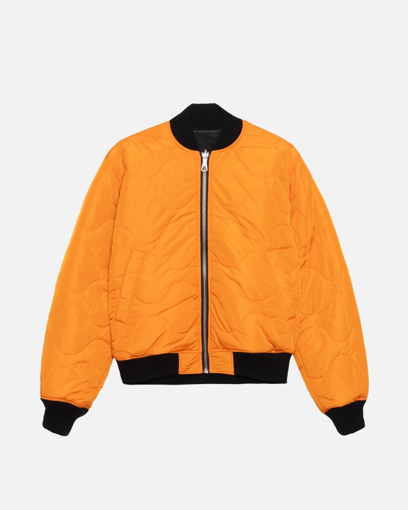 Geaca Stussy Built Reversible Bomber Negrii | 58642-FAZG