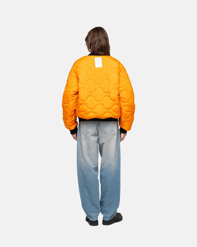 Geaca Stussy Built Reversible Bomber Negrii | 58642-FAZG